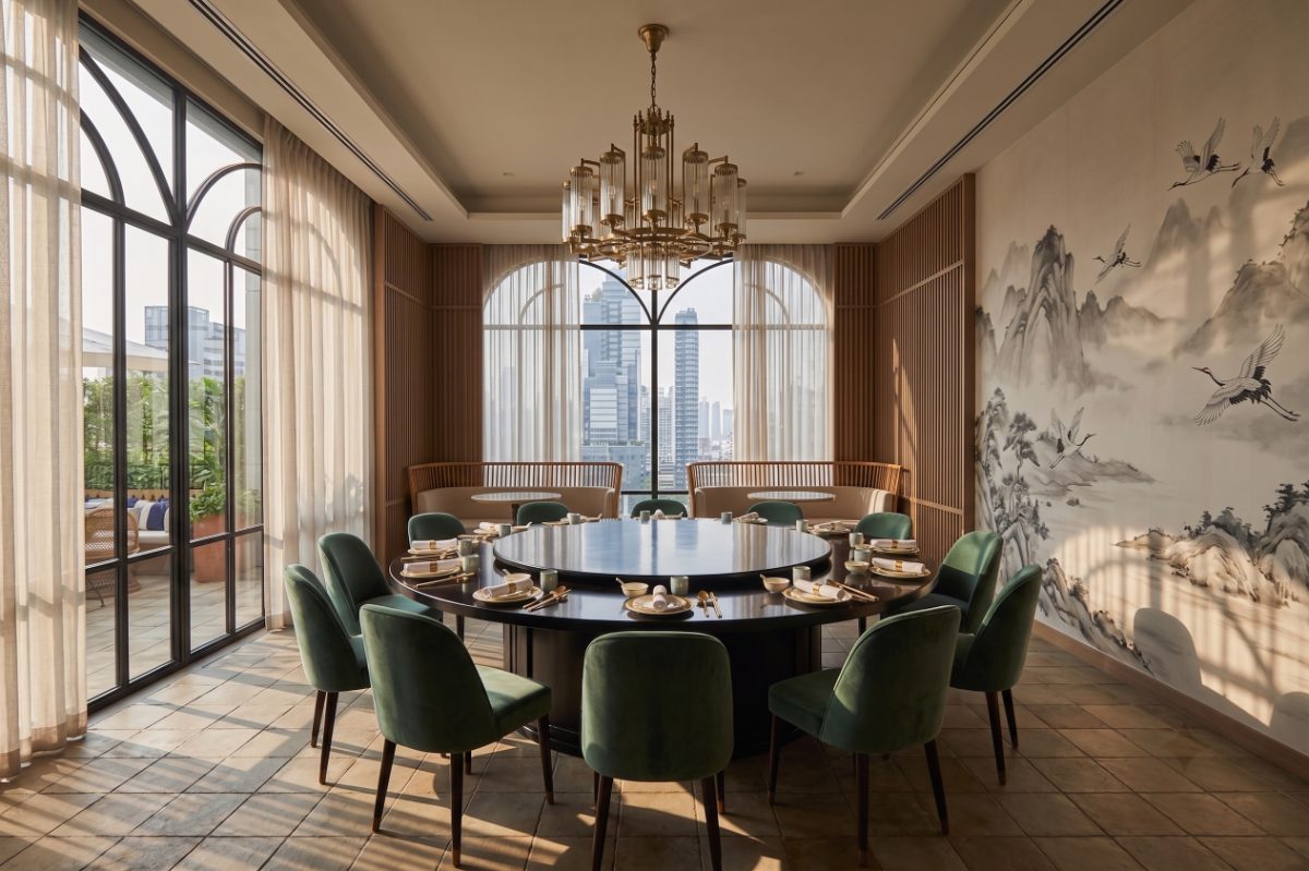 The Lantern Room set for a private party
